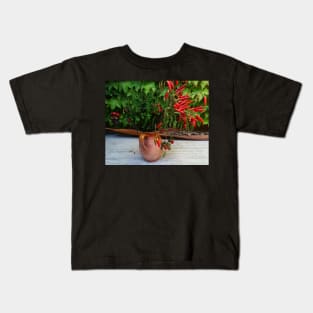 Jar with Peppers. Sicily Kids T-Shirt